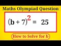 Taiwan | A Nice math olympiad Exponential Question | How to Solve for b