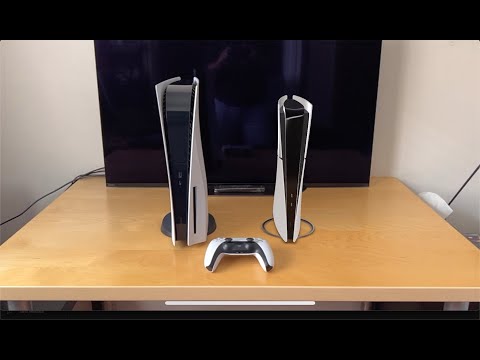 This is how small the PlayStation 5 Slim is compared to the original PS5
