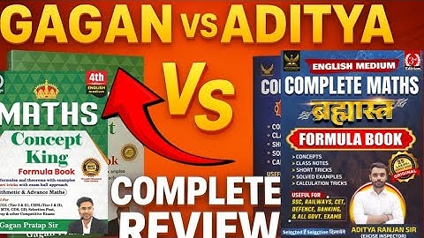 Gagan vs Aditya Maths Formula Book 📚 | Complete Review | SSC, Railway, Defence Exams Part-1