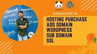 How to buy hosting form Pandahost in Hindi | Add Domain | Install Wordpress | Plesk control panel screenshot 2
