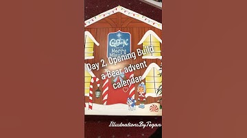Day 2, opening Build a Bear advent calendar!🎅🏻. #buildabear #buildabearworkshop #shorts #calendar