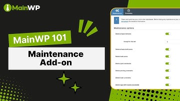MainWP Maintenance Add-on: Set It & Forget It Database Cleanup - MainWP 101