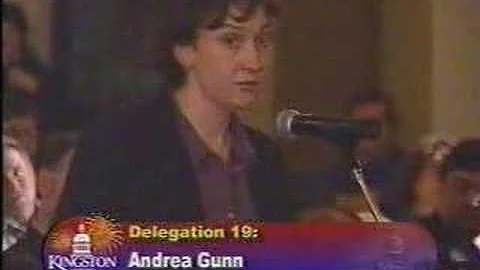 Andrea Gunn at the April 25 2005 LVEC public meeting