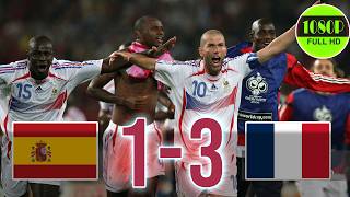 France vs Espagne 2006 - Le Chef-d'œuvre de Zidane | Résumé Complet HD - Coupe du Monde FIFA