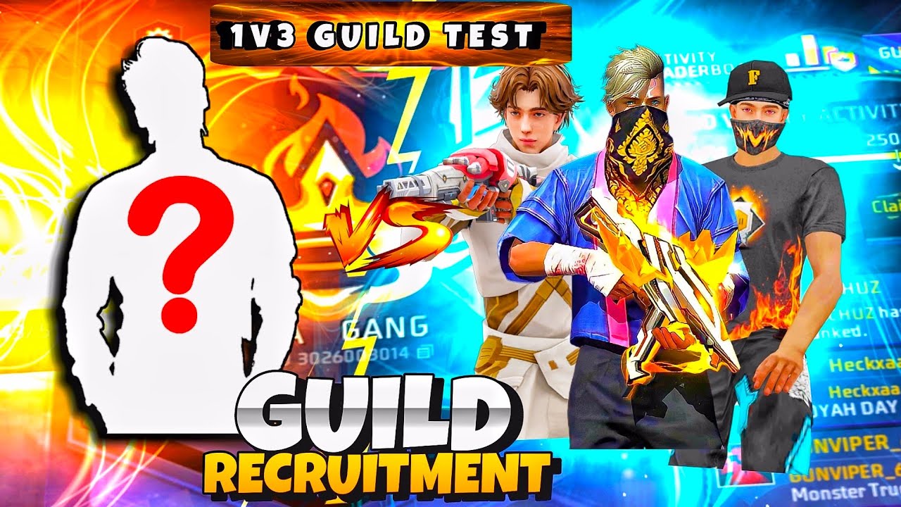 GUILD TEST LIVE 🔥1VS3 MATCH  FREE FIRE MALAYALAM LIVE