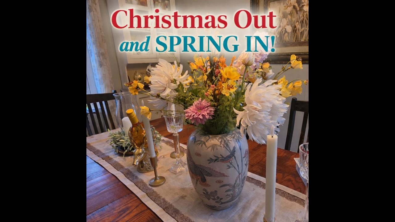 Christmas Out, Spring In | Dining Table Refresh