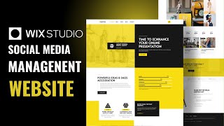 Social Media Management Agency Landing page design in WIX  - No Quick Method