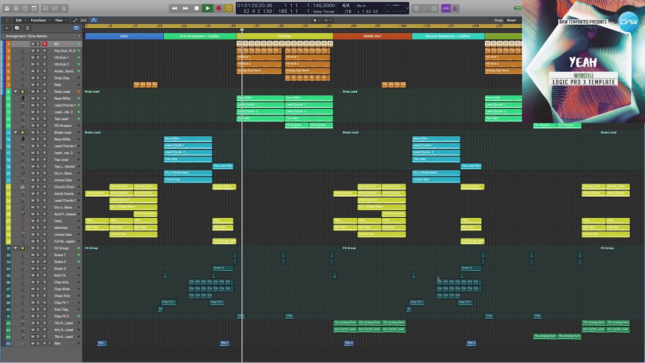 Imagine Dragons - Believer Logic Pro Remake (Dance Template) – logicxx