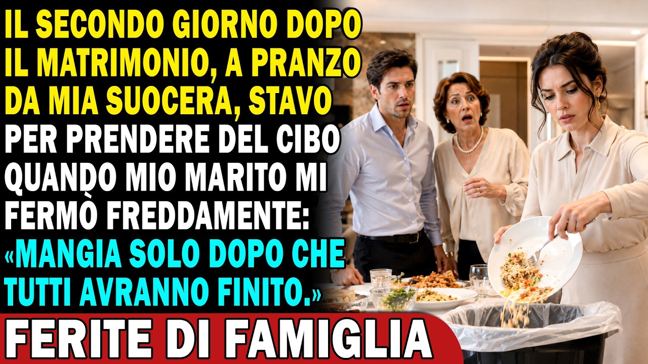 Mia suocera aveva preparato il pranzo. Avevo appena allungato la forchetta verso l’arrosto quando mio marito mi bloccò il polso. “Aspetta che tutti abbiano finito, poi potrai mangiare tu.” La sua...