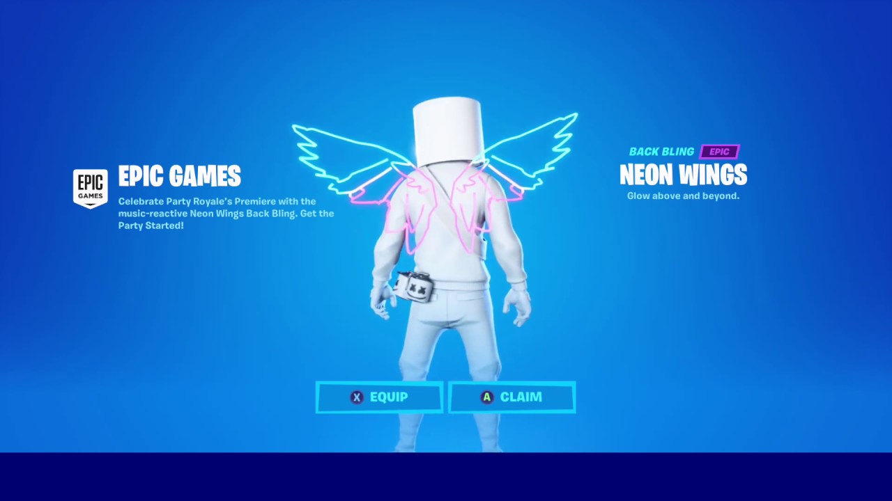 UNLOCKING "NEON WINGS BACK BLING" IN FORTNITE! (AVAILABLE NOW)