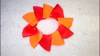 Easy and beautiful cloth flowers // How to make fabric flowers 🌺  making // diy flower making craft 