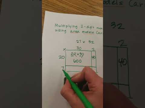 Multiplying 2-Digit Numbers Using Area Models