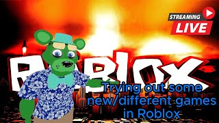 Roblox Livestream | Finding new/different games to try in Roblox