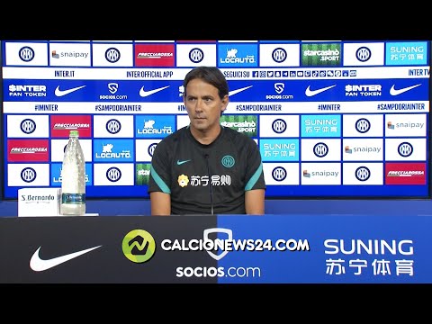 Inzaghi pre Sampdoria-Inter: “La Samp si è rinforzata, sarà una gara difficile. Bastoni non ci sarà”