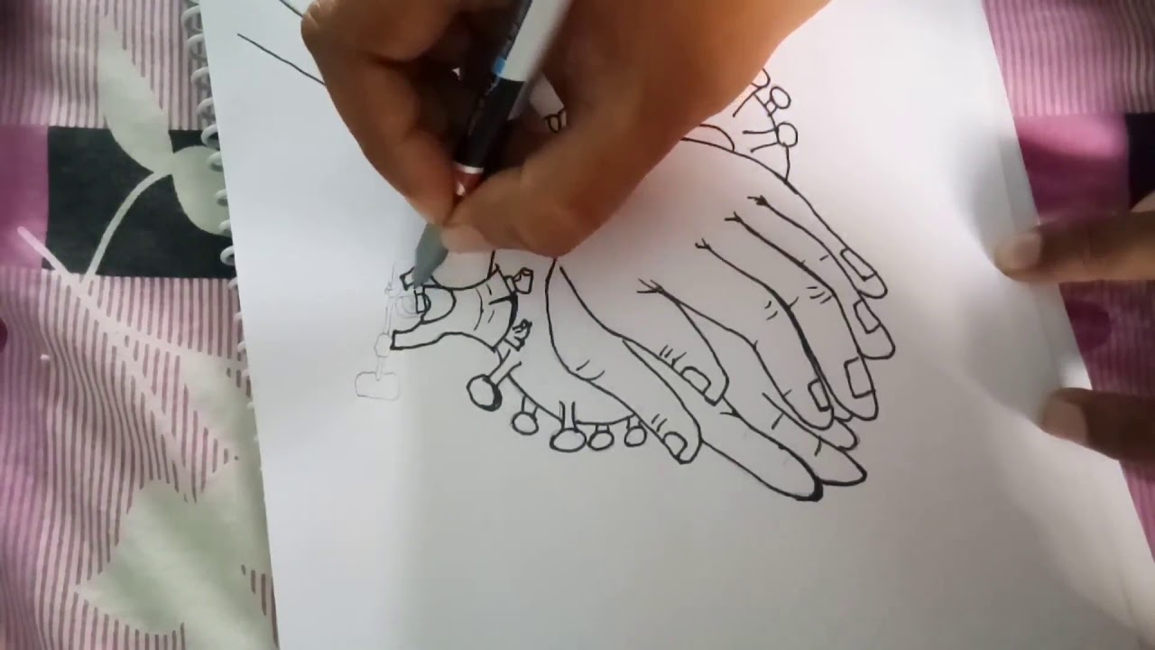 CORONAVIRUS LOCKDOWN SKETCH | Happy Doctor's day