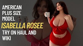 🍑 Isabella Rosee American Plus Size Fashion Model HAUL And Wiki 🍑