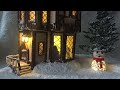 DIY как сделать Новогодний Домик с подсветкой своими руками / How to make a winter house