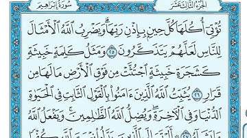 سورة إبراهيم مكتوبة : ماهر المعيقلي I 14
