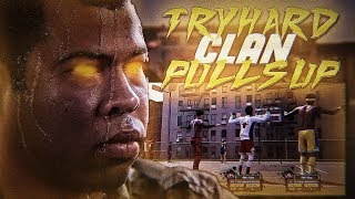 TRY HARD CLAN PULLS UP MID STREAM - THEY GOT EMBARASSED 😂 - NBA 2K18