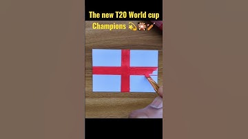 England the new T20 champions | Flag colouring #shorts #t20worldcup #icct20worldcup2022 #england