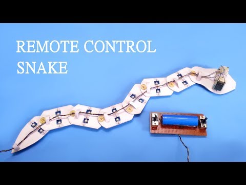 How to make Remote controlled Snake at home