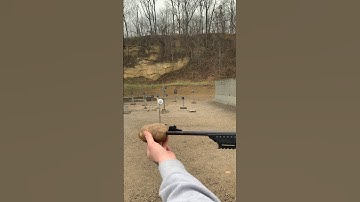 Homemade Suppressor 22lr | vegan suppressor #shorts #silencer #shooting #22lr #potato #gun