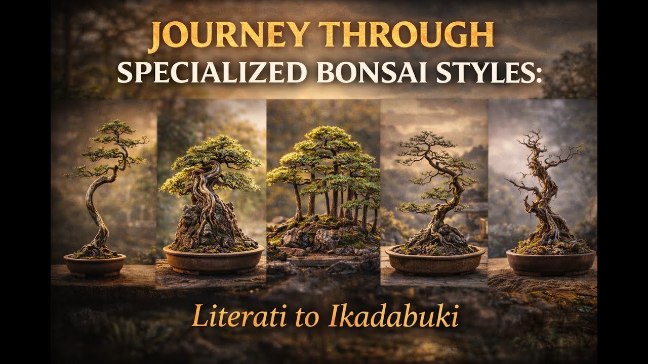 Путешествие по специализированным стилям бонсай: от литерати до икадабуки.
