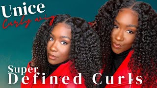 UNICE Jerry Curl Closure Wig| ONLY 2 products to make your curls pop‼️| Super Defined Wash and Go