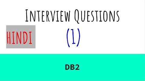 IBM i, AS400 Tutorial, iSeries, System i - 5 Interview Questions for IBM DB2_part1_HINDI