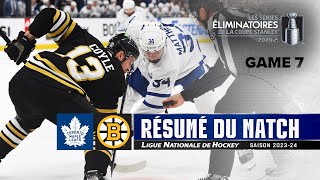 Maple Leafs vs Bruins, R1, Match no 7 | Faits saillants