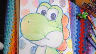 crayon crayola drawing yoshi