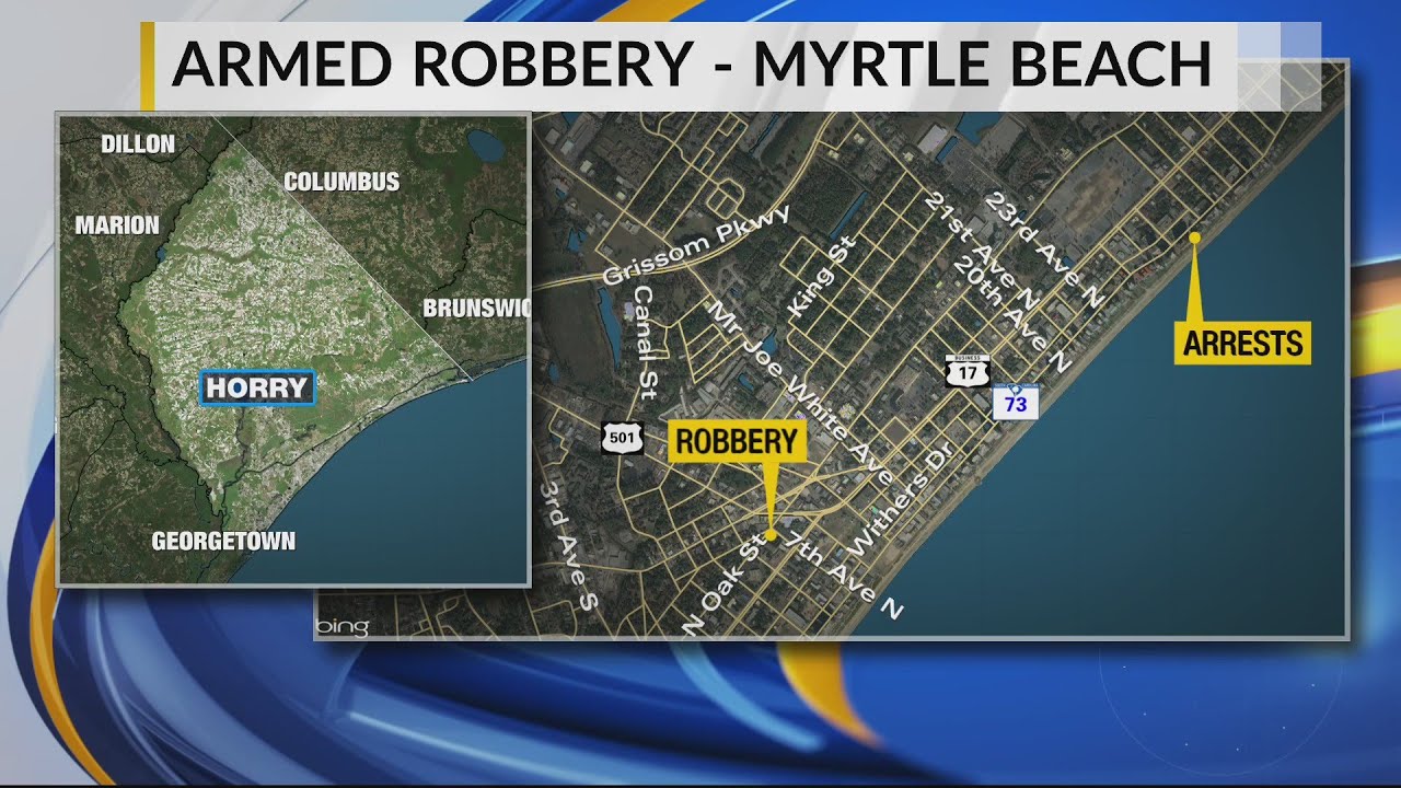 3 arrested after armed robbery at Myrtle Beach bus station - YouTube