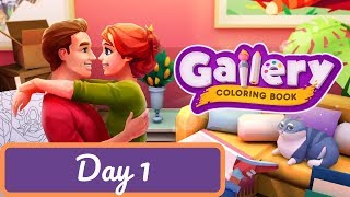 Gallery Coloring Book and Decor - Day 1 Gameplay Walkthrough screenshot 5