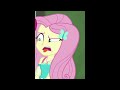 Fluttershy (EG)'s reaction to Wasabi eating paper