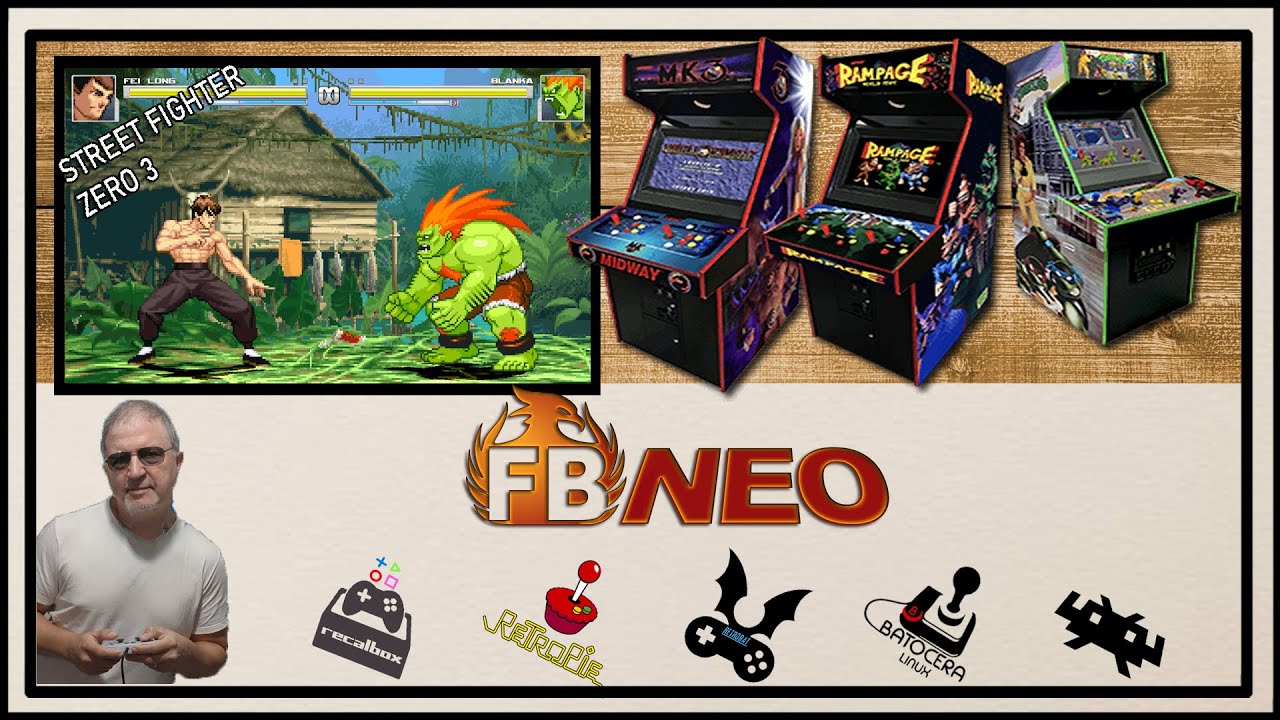 Pack com 913 jogos FBneo, com capas 2d, 3d e vídeos, para Batocera.plus