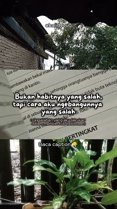 7 Kesalahan yang Aku Lakukan Dalam Membentuk Kebiasaan | Baca caption 👇 #reels