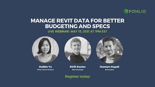 Export Revit Data to Fohlio for Better Budgeting and Specification