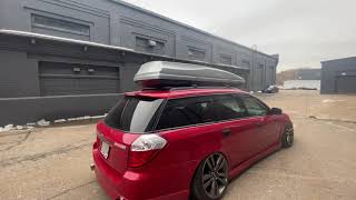 Bagged and boosted legacy GT wagon photoshoot & walk around