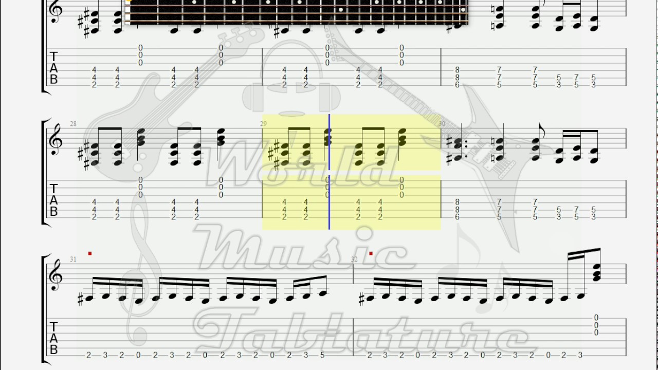 Deftones Engine 9 GUITAR TAB - YouTube