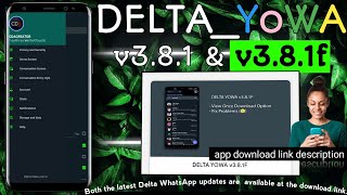 Delta whatsapp new update | v.3.8.1 & v3.8.1f|Apk file link | delta whatsapp latest version DELTA_YO screenshot 5