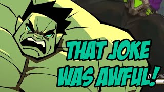 THAT JOKE WAS AWFUL! @outofcontextlythero