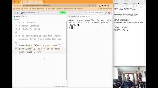 Python input command