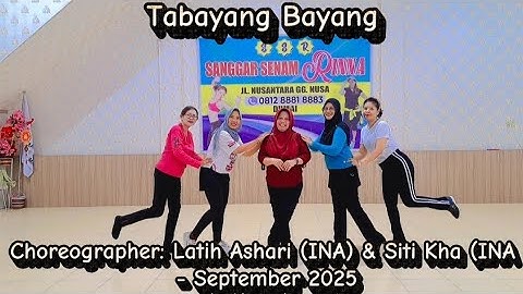 Tabayang Bayang Line dance #choreo Latih Ashari (INA) & Siti Kha (INA) | MomGold Dance