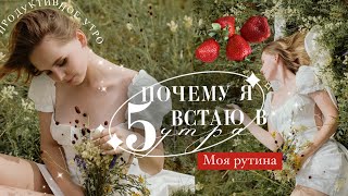 Моя Продуктивная Утренняя Рутина в 5:00 | полезные привычки