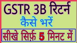 GSTR 3B रिटर्न कैसे भरें 5 मिनट में | how to fill GSTR 3B Return /generates gst challan and payments