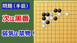 【囲碁問題】実戦手筋の問題（ツケに割り込まれたら7月7日07:03より出題）