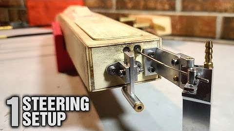 Servo, Rudder, & Custom Steering Install Shrimp Outrigger Rc Boat Build Pt 1