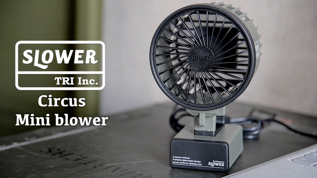 SLOWER Fan Mini Blower Circus Olive Blower Fan – WAFUU JAPAN