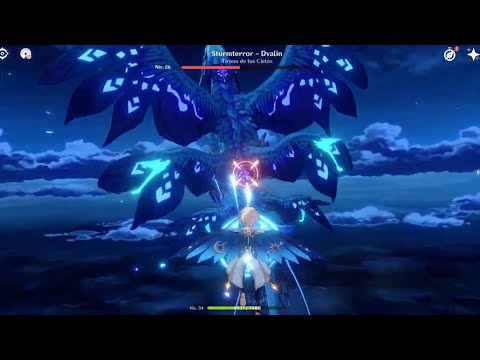 GENSHIN IMPACT STORMTERROR DVALIN FLYING BOSS FIGHT