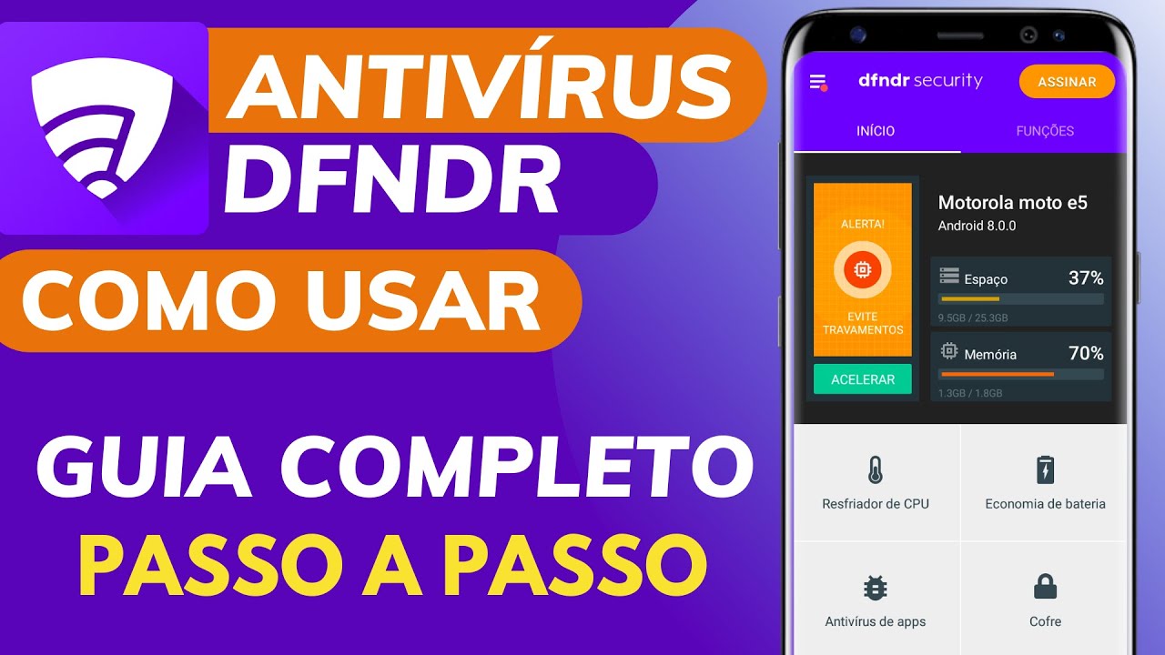 COMO USAR o APLICATIVO DFNDR SECURITY ANTIVÍRUS no CELULAR e